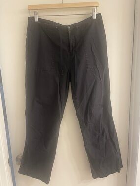 Calvin klein 100% cotton Black Cargo-Style Drawstring Pants